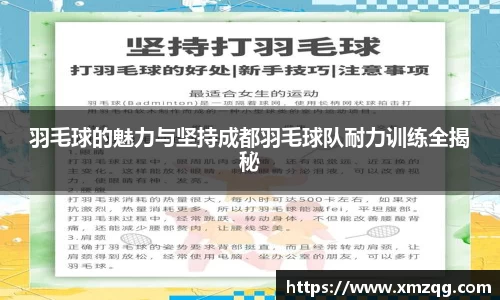 羽毛球的魅力与坚持成都羽毛球队耐力训练全揭秘